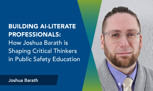 Headshot banner for Joshua Barath's article about Teaching with AI