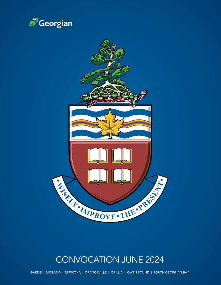 Georgian College Convocation Guide: October 2023 (featuring the Georgian College logo and coat of arms)