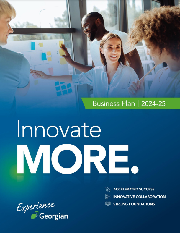 Innovate MORE. 2023-24  Business plan cover page