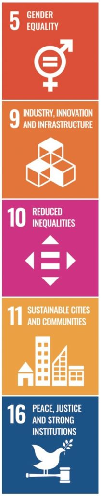 a colorful image made of blocks depicting the sdgs that will be highlighted for the week 