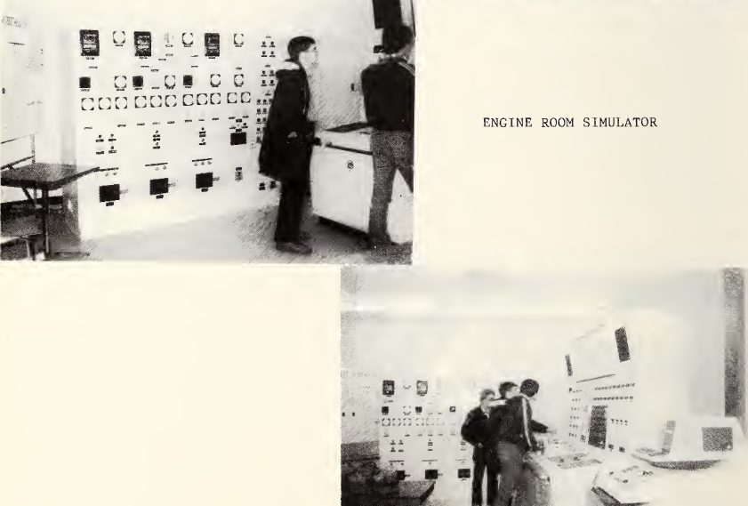 Engine room simulator at the Owen Sound Campus, 1981.