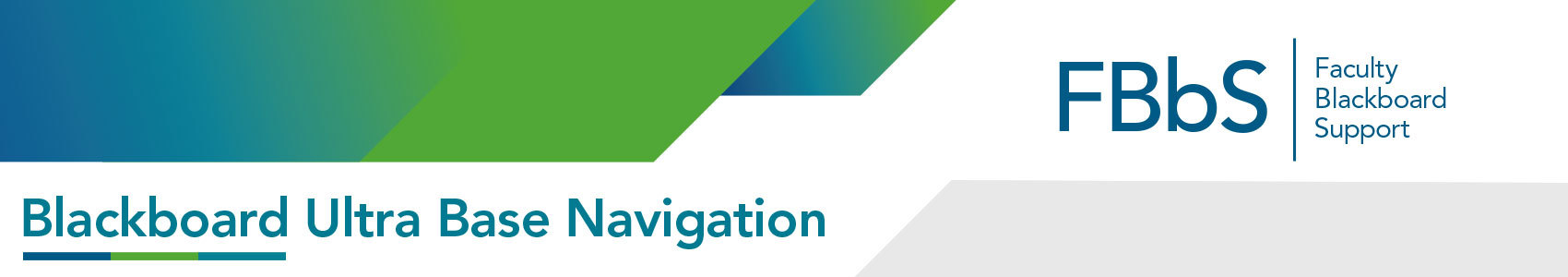 Blackboard Ultra Base Navigation banner