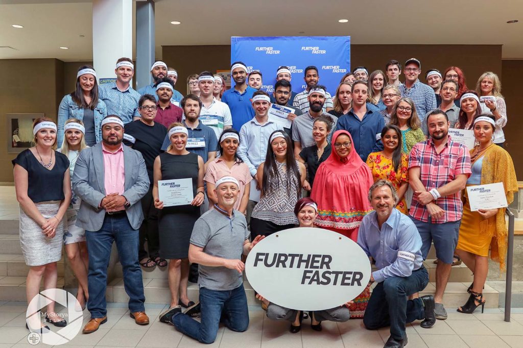 Group photo from Further Faster competition