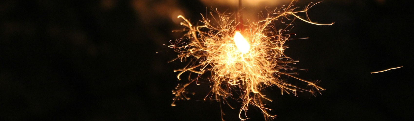 Sparkles representing creative energy needed for new ideas.