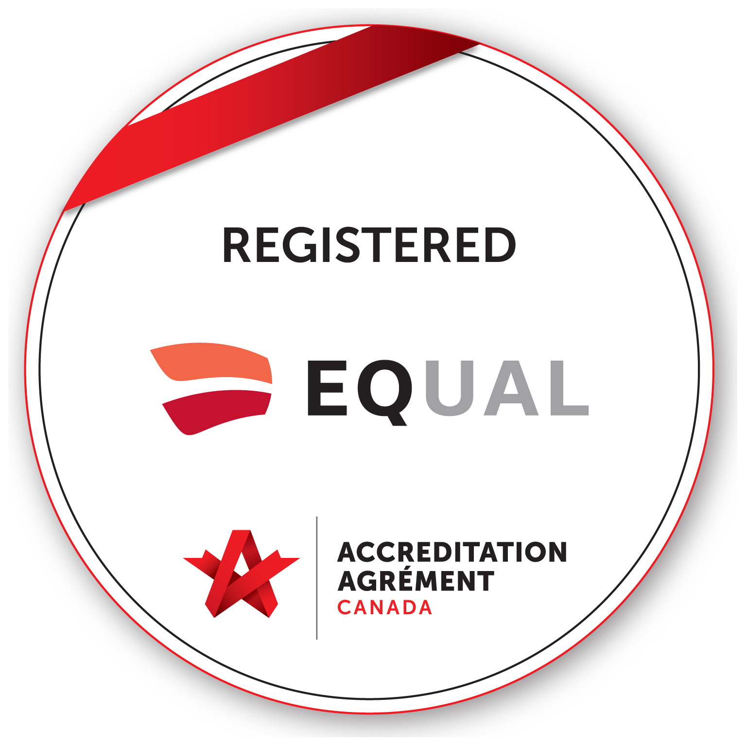 Registered - Equal Accreditation Canada badge