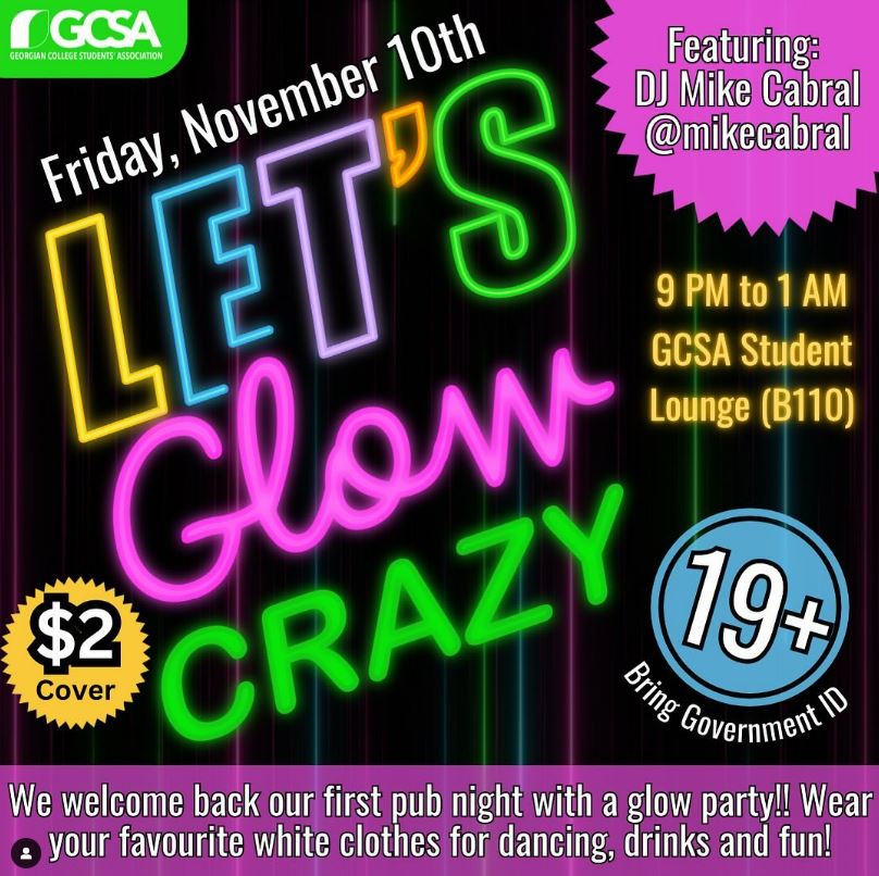 Let's Glow dance poster