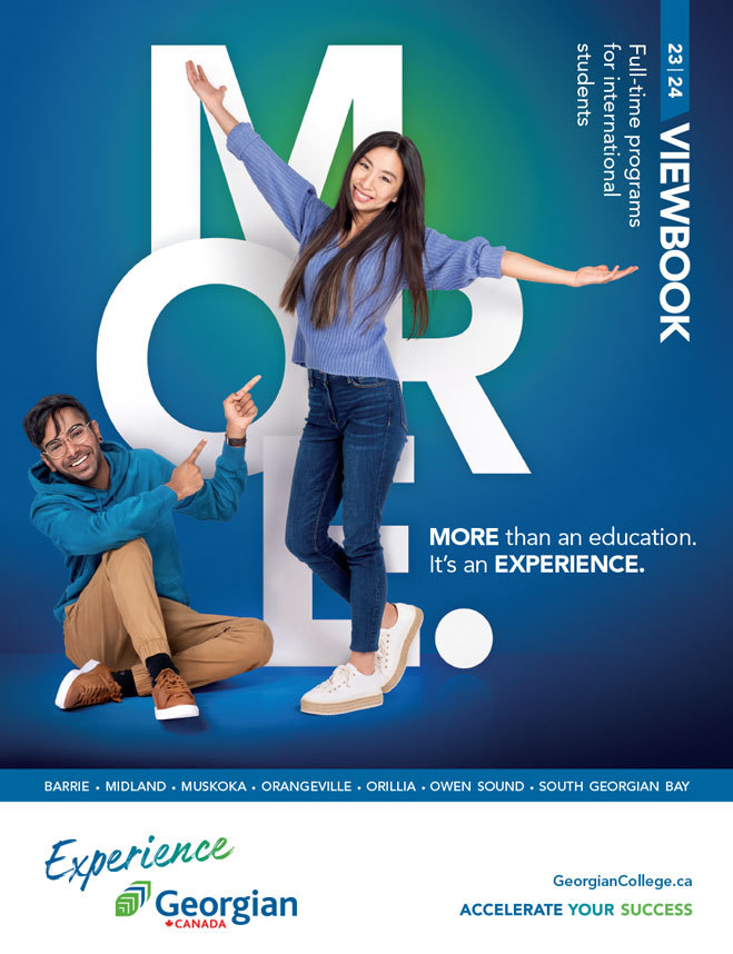 Georgian College 2023-24 Full-time programs for international students - viewbook cover page