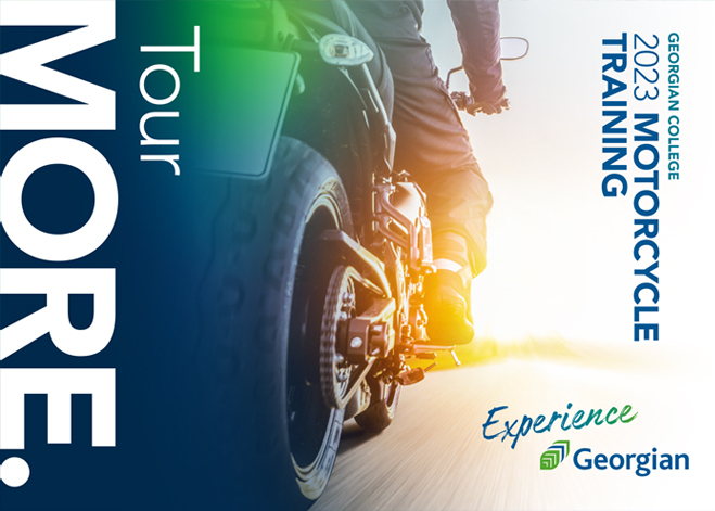 Tour MORE. Georgian College 2023 Motorcycle Training.