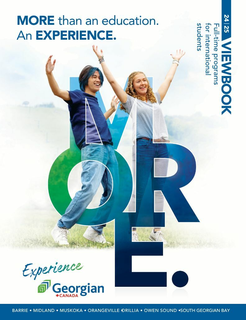 Georgian College 2024-25 Full-time programs for international students - viewbook cover page