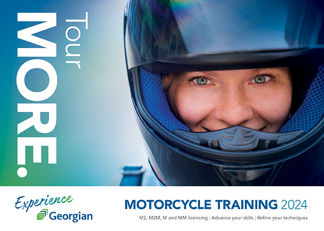 Tour MORE. Georgian College 2023 Motorcycle Training.
