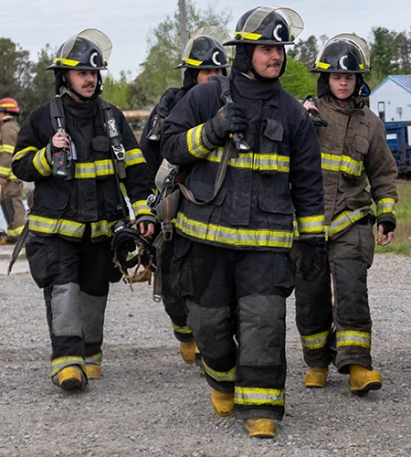 Firefighter students