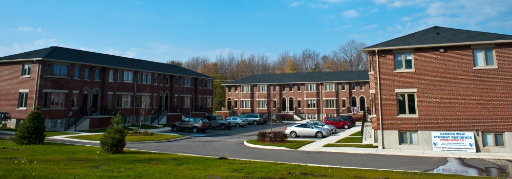 Two-story brick townhouse residence complex in Owen Sound