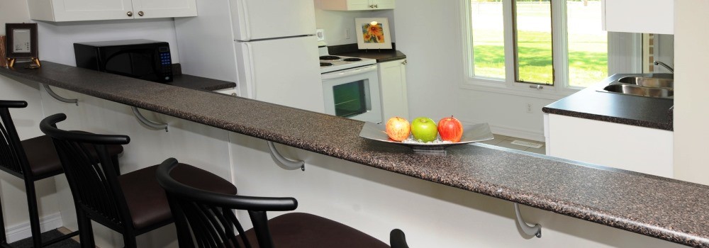 Dining area of the Owen Sound Residence suites