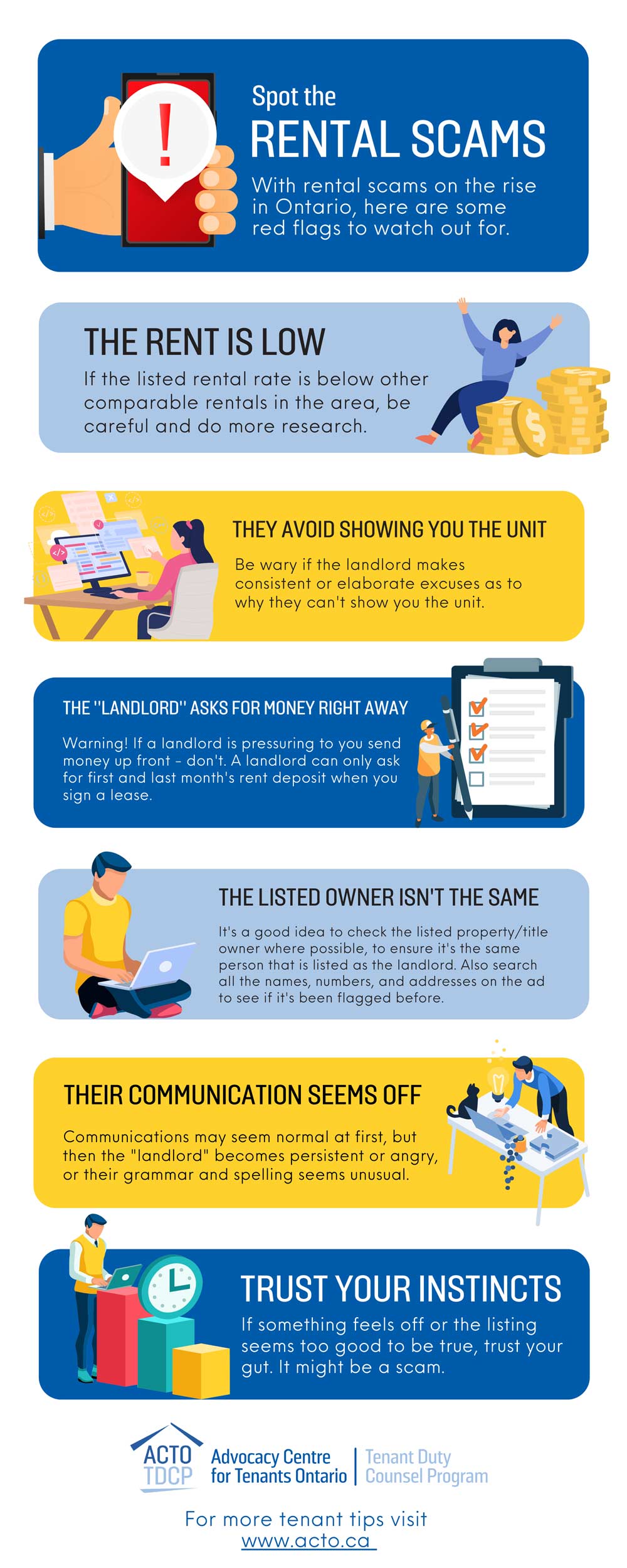 Spot the rental scams (infographic)