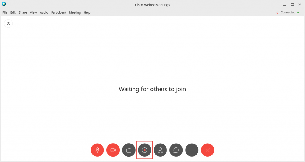 webex-record button